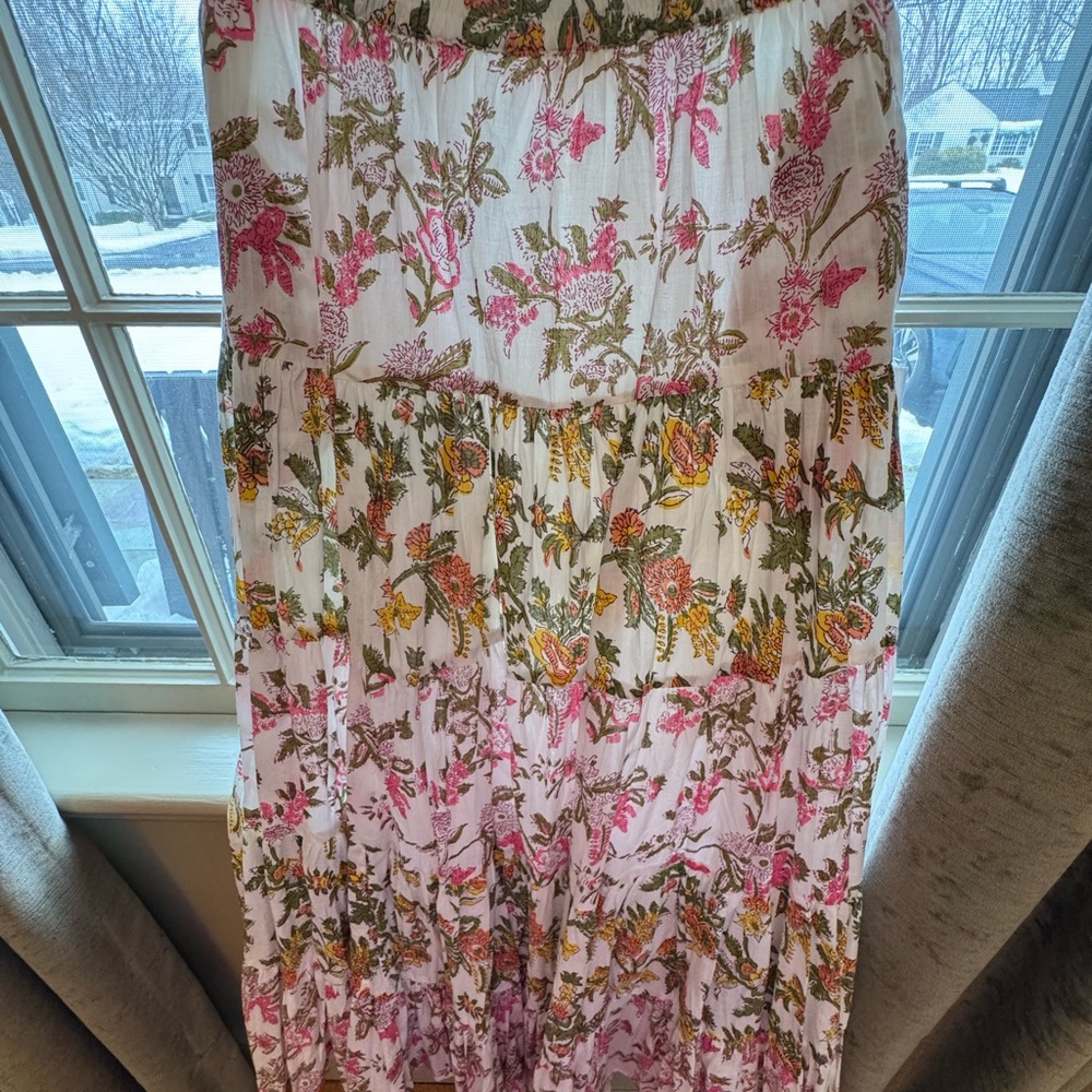 Elegant Floral Maxi Skirt